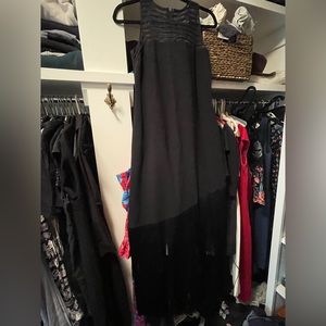 Sachin & Babi fringe black dress